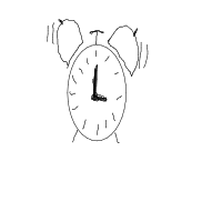 alarm clock ringing drawing by novaastrolonia in Artbitrator