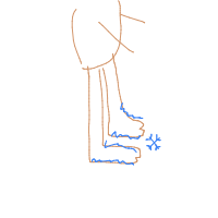 cold feet drawing by andris in Artbitrator