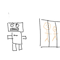 robot apocalypse drawing by andris in Artbitrator