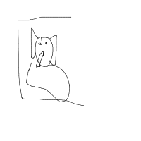 elephant in room drawing by guest-vatztbaq4 in Artbitrator