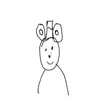 bear with a hat drawing by hellofromtheotherside1324 in Artbitrator