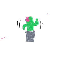 dancing cactus drawing by dodo-birdie in Artbitrator