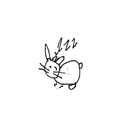 sleeping cat drawing by blaze in Artbitrator