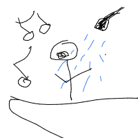 singing in shower drawing by adhdisomfg in Artbitrator