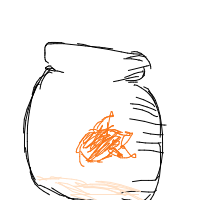 fish in bowl drawing by luckyduckylucky_12345 in Artbitrator