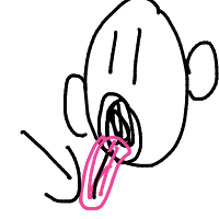 tip of tongue drawing by luckyduckylucky_12345 in Artbitrator