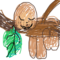 sloth hanging drawing by luckyduckylucky_12345 in Artbitrator