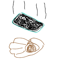 catching falling phone drawing by adhdisomfg in Artbitrator