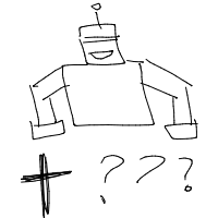 robot having existential crisis drawing by adhdisomfg in Artbitrator