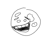 moon smiling drawing by adhdisomfg in Artbitrator