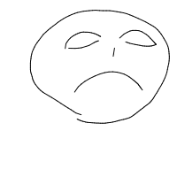 sad face drawing by rifqi in Artbitrator