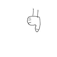 thumbs down drawing by rifqi in Artbitrator
