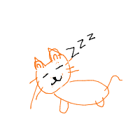 sleeping cat drawing by sudikshaa in Artbitrator