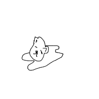 sleeping cat drawing by gfhf in Artbitrator