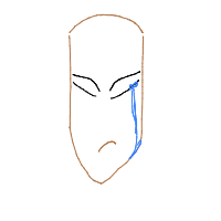 crying face drawing by kiyomei in Artbitrator