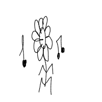 flower dancing drawing by anjali in Artbitrator