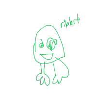 happy frog drawing by sykurasai in Artbitrator