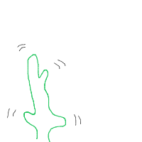 dancing cactus drawing by hugh_jenics in Artbitrator