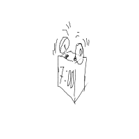 alarm clock ringing drawing by ash_ in Artbitrator