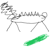 cat vs cucumber drawing by lucasmd1996 in Artbitrator