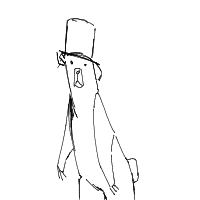 bear with a hat drawing by yogi in Artbitrator