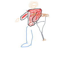 break a leg drawing by adhdisomfg in Artbitrator