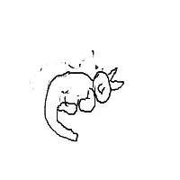 sleeping cat drawing by jdoonan in Artbitrator