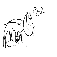 sleepy dog drawing by jdoonan in Artbitrator