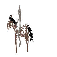 knight riding a horse drawing by ithaelol in Artbitrator