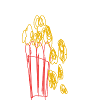 popcorn overflowing drawing by ithaelol in Artbitrator