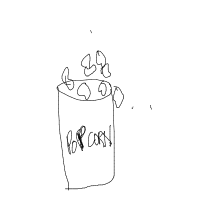 popcorn overflowing drawing by shreyaa in Artbitrator