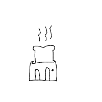 bread in toaster ejecting drawing by spookypickle in Artbitrator