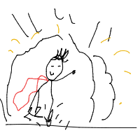 hero landing drawing by vkkm in Artbitrator
