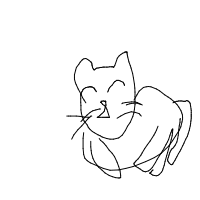 sleeping cat drawing by laminami223 in Artbitrator