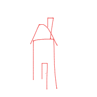 house with chimney drawing by jocelynmae123 in Artbitrator