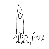 rocket ship drawing by infinite in Artbitrator