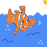 clownfish drawing by --jessica-- in Artbitrator