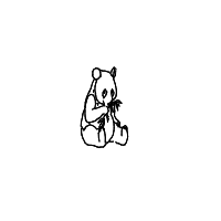 panda eating bamboo drawing by quanganh in Artbitrator