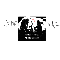 ninja vs viking drawing by quanganh in Artbitrator