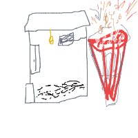 popcorn popping drawing by anderquarter in Artbitrator