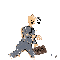 running late drawing by willow in Artbitrator