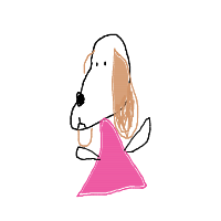 dog in costume drawing by petg in Artbitrator