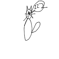 sleeping cat drawing by anett in Artbitrator