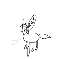 sleepy dog drawing by anett in Artbitrator