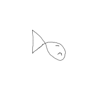 grumpy fish drawing by anett in Artbitrator