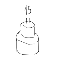 birthday cake drawing by nahtahtscrazy in Artbitrator