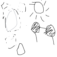 rock with sunglasses drawing by uyen in Artbitrator