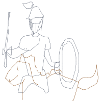 knight riding a horse drawing by uyen in Artbitrator