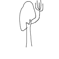tree giving high five drawing by muiz00 in Artbitrator