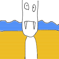 vampire at beach drawing by muiz00 in Artbitrator